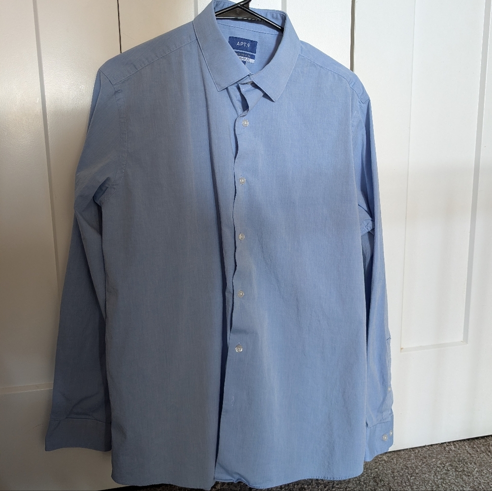 Apt. 9 Men's Blue Dress Shirt